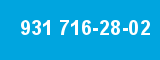931 716-28-02 931 716-28-02